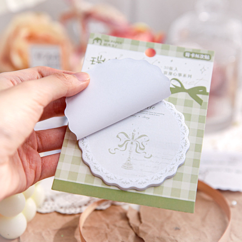 Mr. Paper tarjeta trasera N pegatinas románticas serie de pensamientos originales ins notas adhesivas para estudiantes notas adhesivas notas de oficina