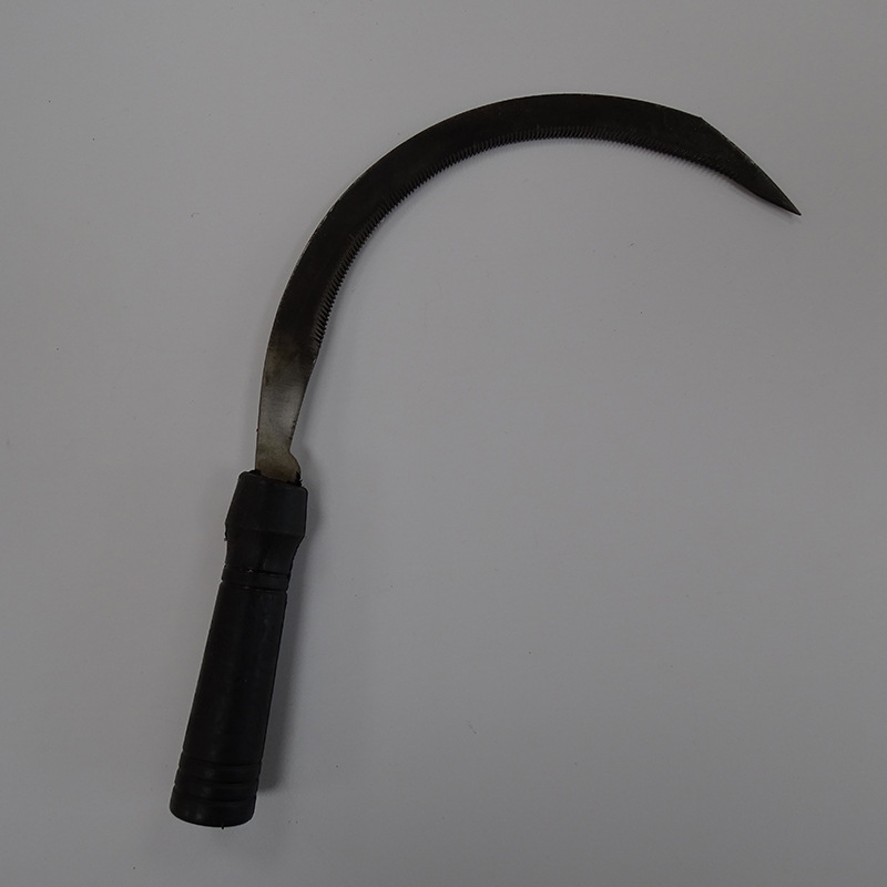 厂家直销锯齿镰塑料手柄镰刀农用工具锋利便捷小镰刀