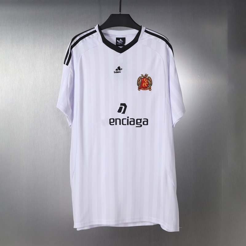 高バージョン B ファミリー 25SS 春夏モデル 正しいバージョン ボールジャージ 刺繍プリント 半袖 Tシャツ 男女兼用|undefined