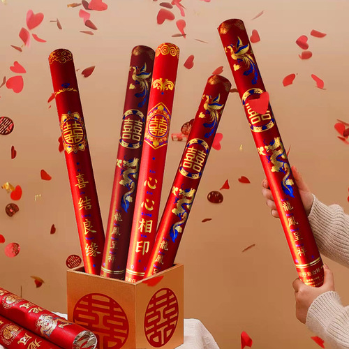 Wedding confetti cannons, handheld wedding floral cannons, wholesale petal rain fireworks cannons, opening ceremony, celebration cannons, moving in fireworks