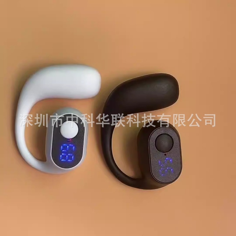 電気商OWS無線bluetoothイヤホンは耳に入らないデジタル表示が長い待機運動ビジネス片耳イヤホン|undefined