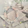 S526 snowflake crystal pink bracelet