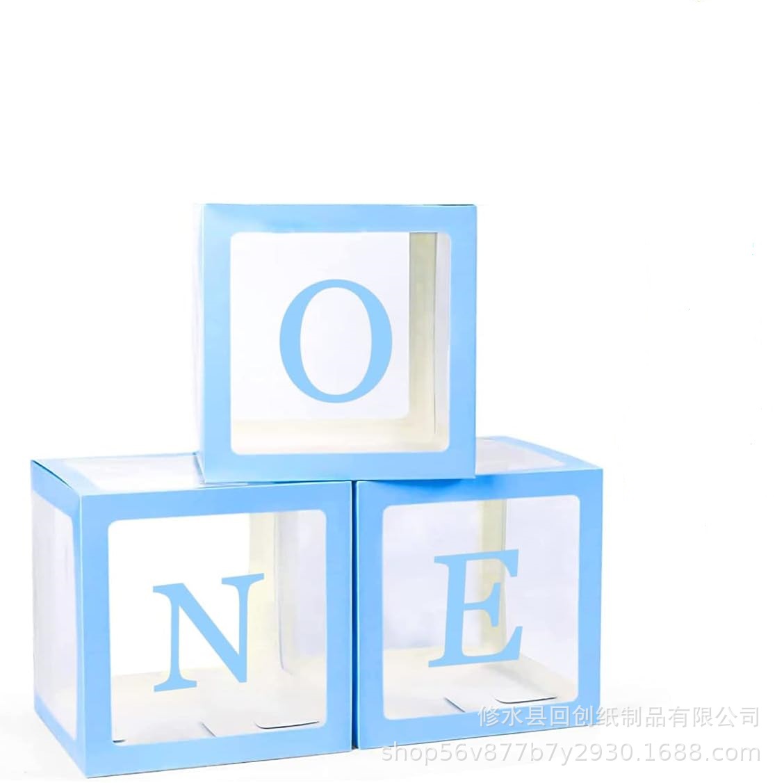 Celebridad de Internet caja transparente bebé cumpleaños 26 cartas amor graduación boda decoración bebé globo en caja joyería