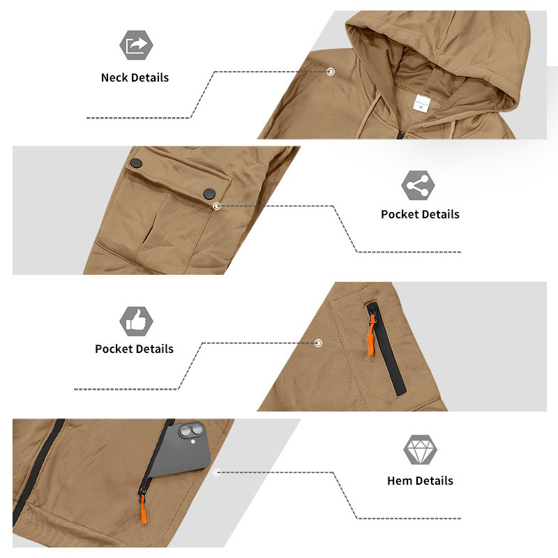 Men's Clothing Men's Heavyweight Fleece Lined Casual Sportswear Workwear Trendy Loose Suit Winter For Formal & Casual_viptrois.com