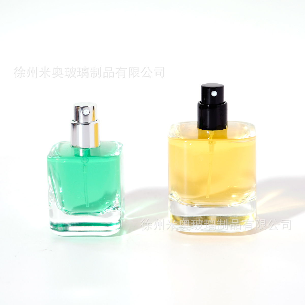 现货墨水方形香水瓶空瓶30ml 50ml光瓶 100ml透明玻璃分装瓶