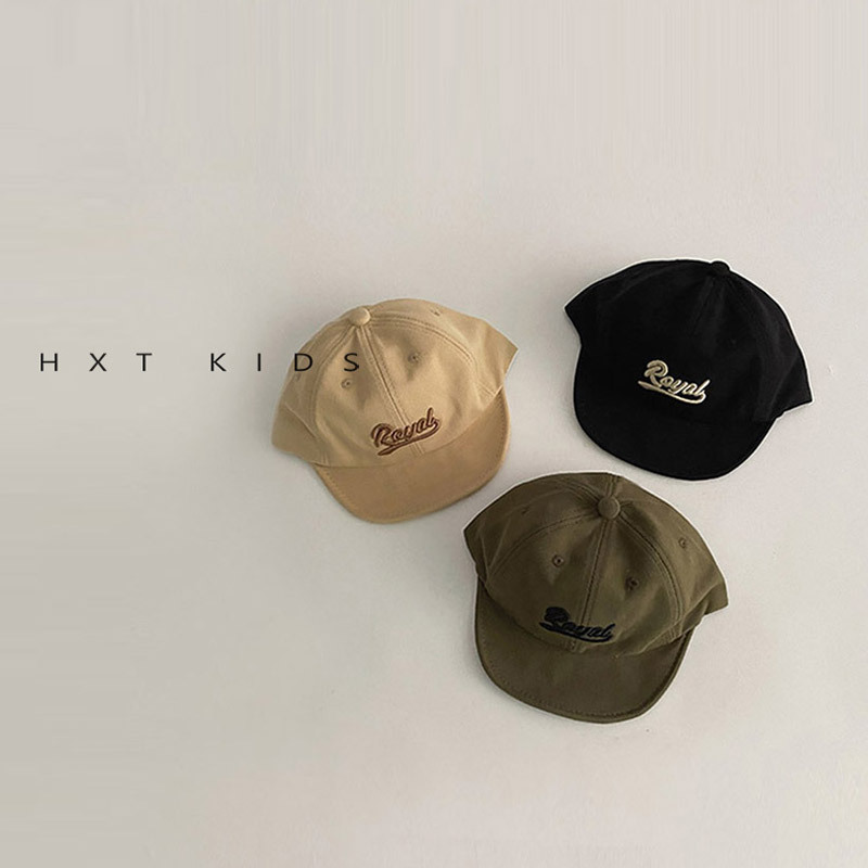 Baby Hat Summer Version Stylish Letter Embroidered Soft Brim Duckbill Cap for Infants and Toddlers Spring and Autumn Thin Model Baseball Cap Trendy