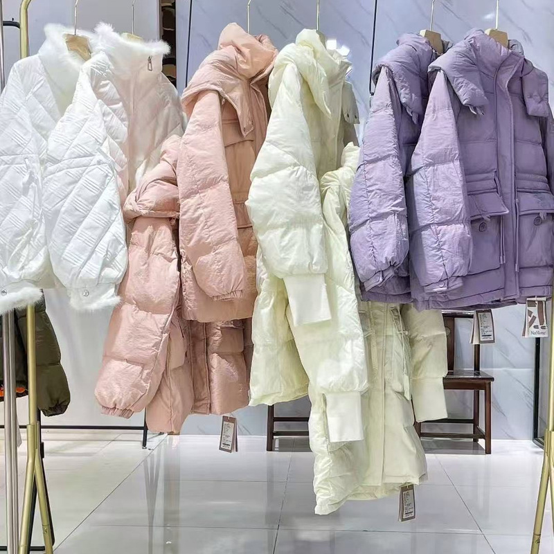 2025 Winter Off-Season New White Duck down Jacket for Women, Mid-Length, Waist-Cinched, Hooded, Korean Style Coat, Brand Discount 2025 Winter Off-Season New White Duck down Jacket for Women, Mid-Length, Waist-Cinched, Hooded, Korean Style Coat, Brand Discount
