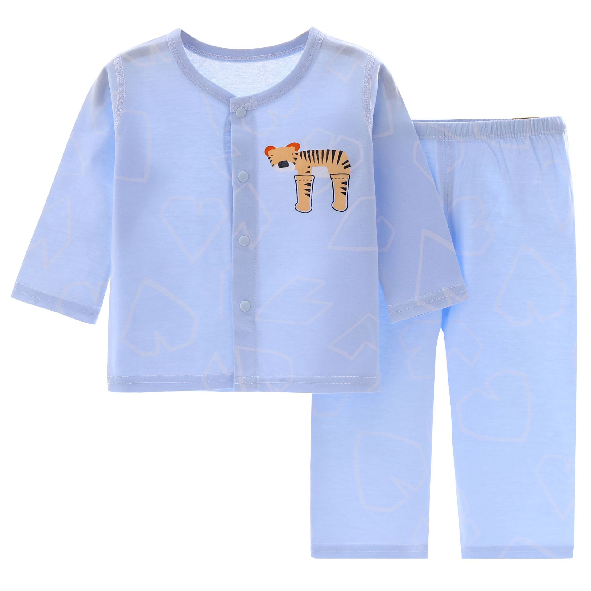 Summer thin baby clothes cotton newborn baby long sleeve air conditioning clothes children's