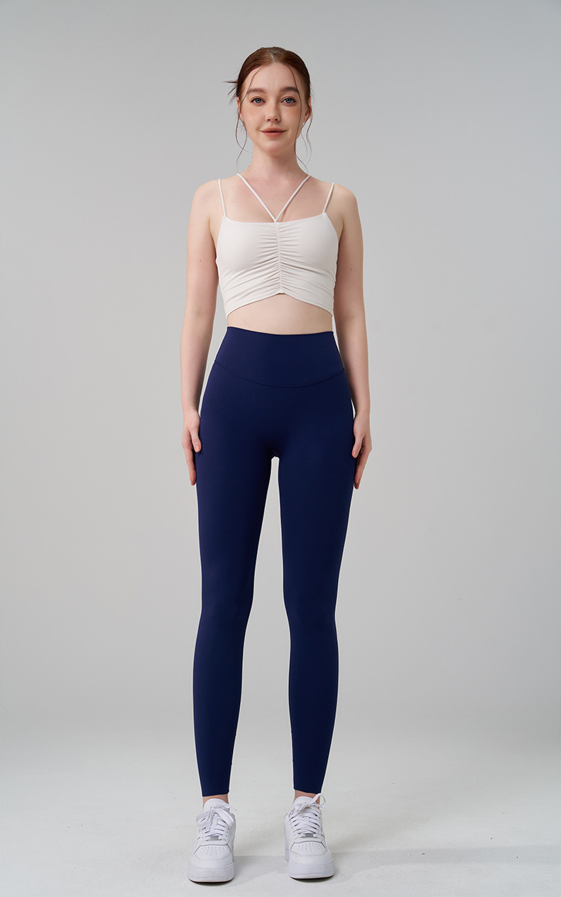 Fitness Sport Style Solid Color Nylon Super Elastic Lycra No Size Collarless Active Bottoms Pants display picture 12