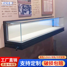 液压壁挂展示柜博物馆玻璃吊柜定制珠宝奢侈品美术馆文物收藏展柜