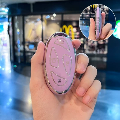 key case protective case — Car key bag - modern-o-model-smart-7-button-single-shell-purple