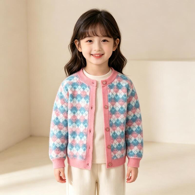 Children's Clothing Tops 25 Autumn and Winter New Styles for Boys and Girls, Warm Cardigans, Kidsren's Knitted Jackets, Thickeneded Outer Sweaters