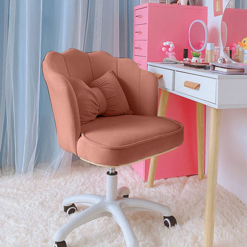 Chair Girls Cute Bedroom Dormitory Computer Chair Comfortable Swivel Lift Backrest Desk Chair Cosmetic Stool Writing Chair