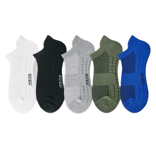 Summer socks men's boat socks shallow sports socks basketball socks absorb sweat, breathable and deodorant