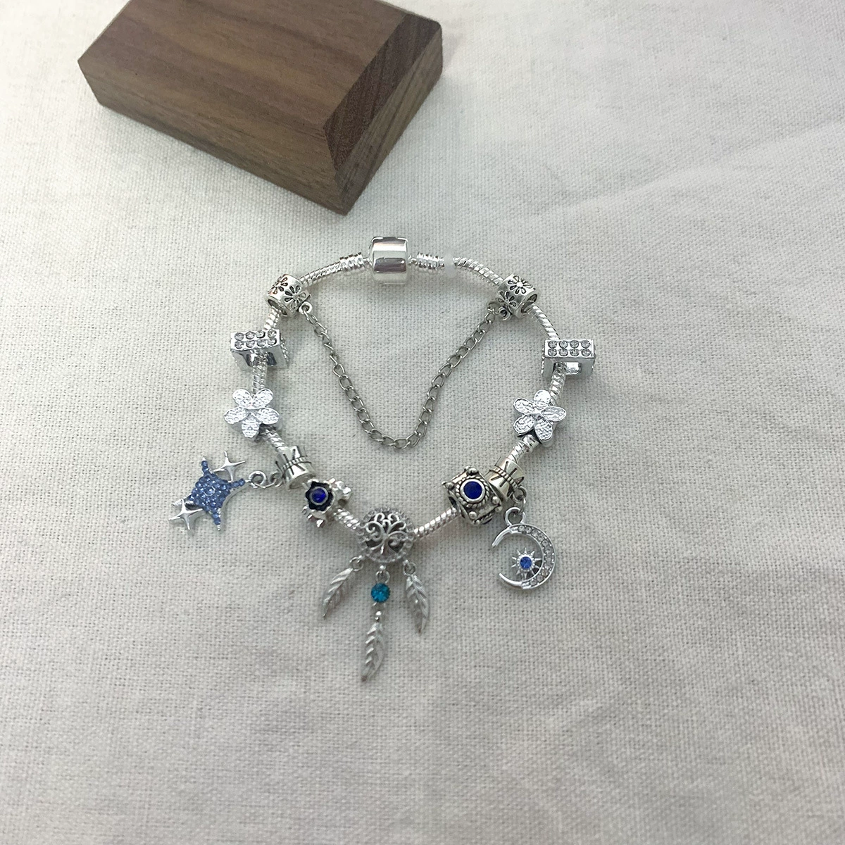 Стальная нержавеющая сталь Crystal браслет, регулируемая подвеска