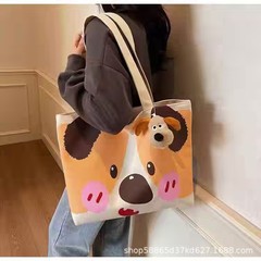 キャンバスバッグの女性の肩の小さい衆の韓国版の簡単な復古の手提げ袋の大容量の文芸の怠惰な風の学生は特包を頼みます。