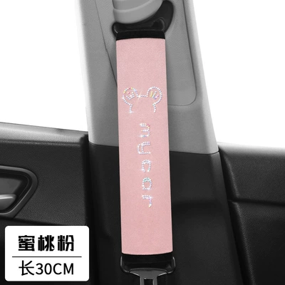 safety belt wholesale, Seat belt shoulder pad - mickey-pink-30cm-pair