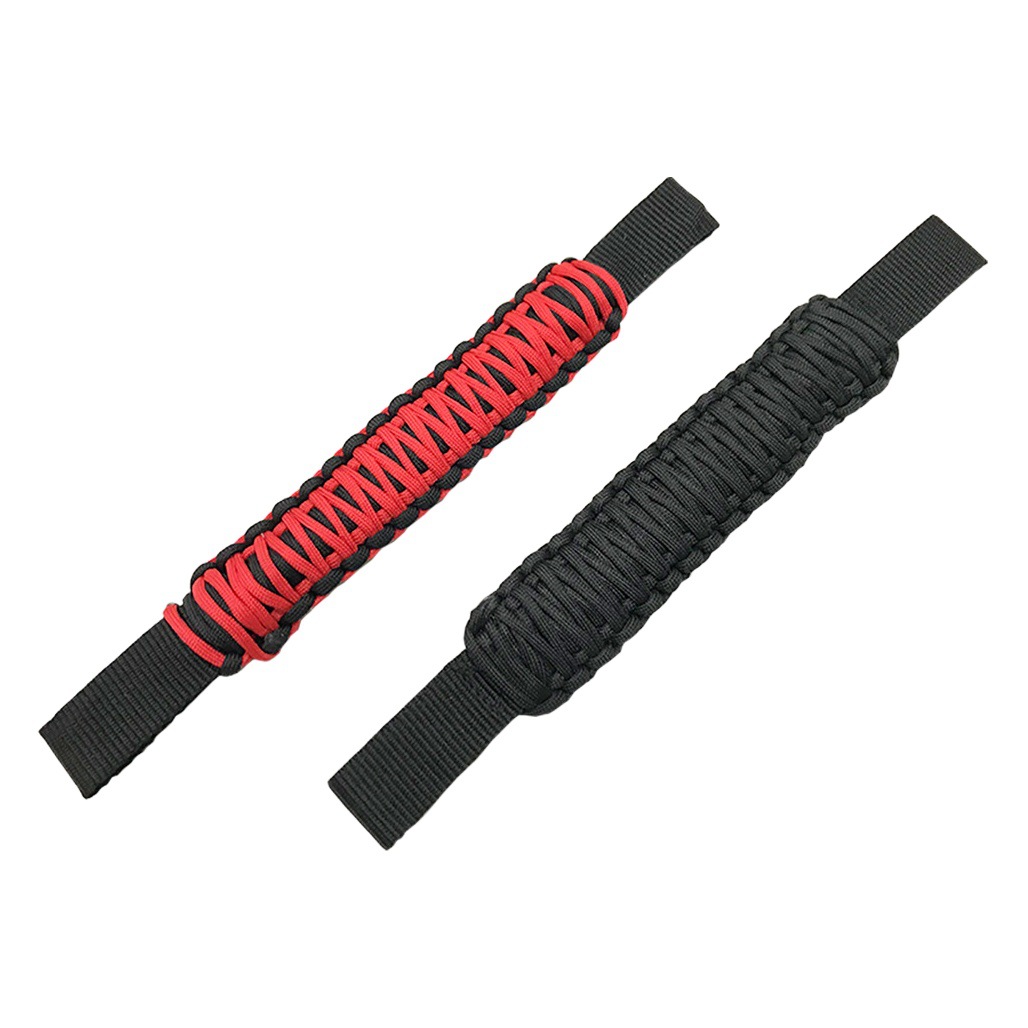 Asiento trasero del coche manija SUV modificado paraguas cuerda tejida agarre trasero reposacabezas apoyabrazos Seguridad Auxiliar universal