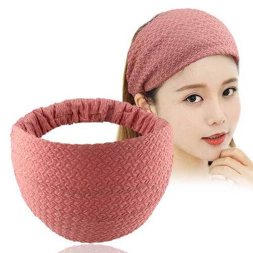 New Wide-Brim Hemispherical Fringe Lace Double Elastic Washable Hair Clip Headband for Women Windproof Postpartum Head Scarf