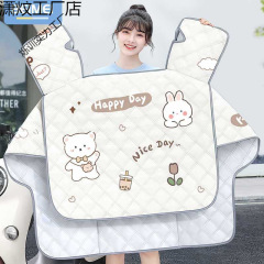 电动车挡风被夏季防风防晒防雨罩春秋防水夏款电瓶摩托车四季通用