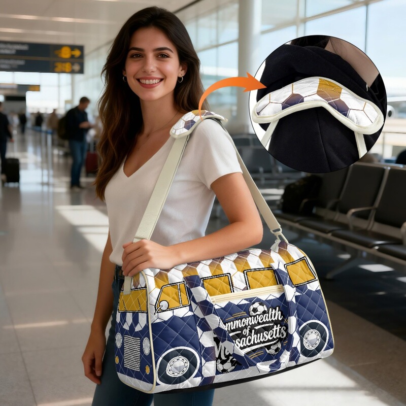 New International Quilted Embroidered Single-Shoulder Luggage Bag 2026 World Cup in the Americas Blue and Yellow Printed Crossbody Travel Bag New International Quilted Embroidered Single-Shoulder Luggage Bag 2026 World Cup in the Americas Blue and Yellow Printed Crossbody Travel Bag