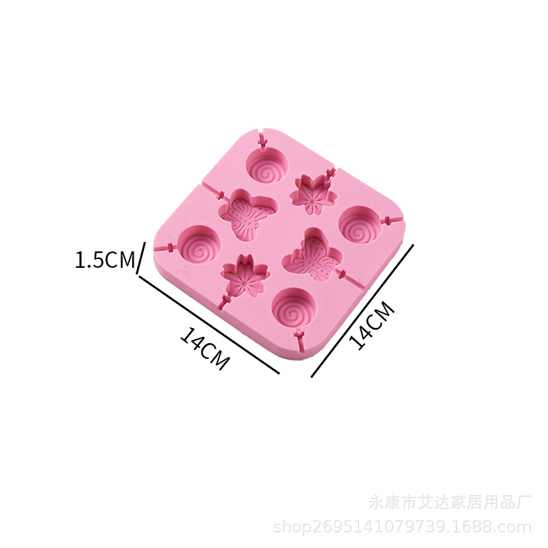 Sin cubierta Rosa Flor de mariposa cuadrada