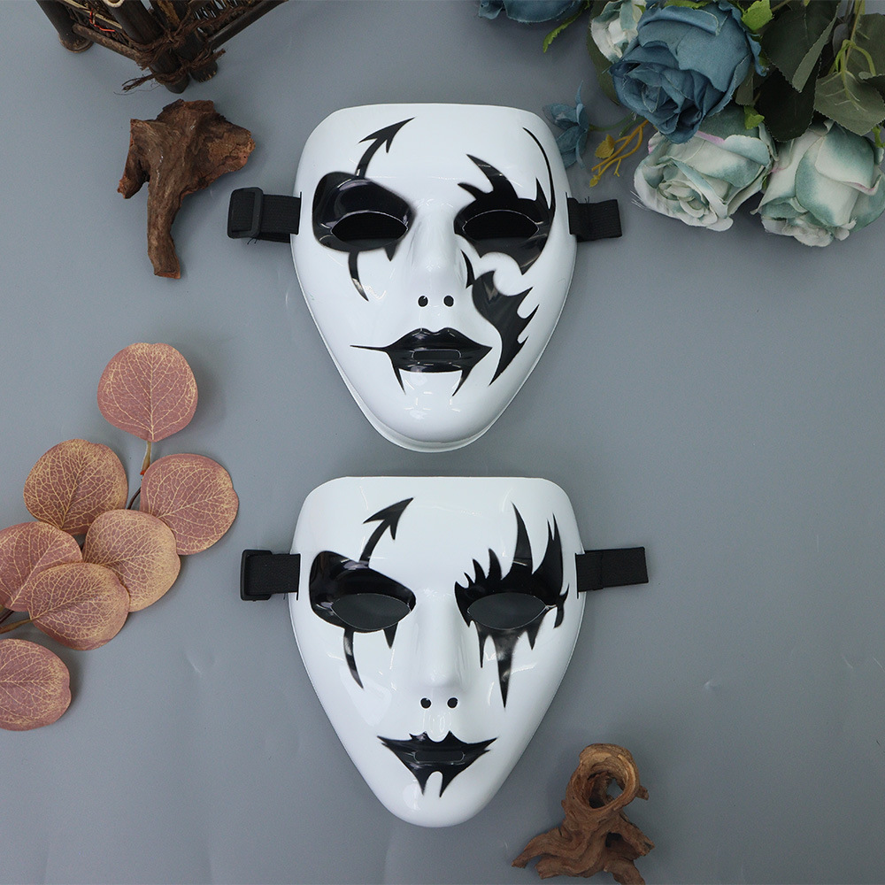 Halloween fiesta de baile callejero cara entera extraña máscaras blancas hip hop mascaras baile de máscaras máscaras de payaso cosplay