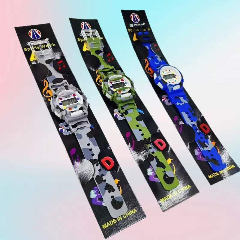 迷彩儿童手表 电子表 新款运动表 批发实用礼品5元店 厂家直销