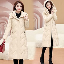 新款羽绒服女中长款过膝加厚修身显瘦中长款时尚冬款外套