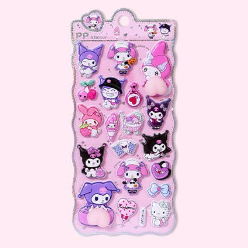 三丽鸥软萌屁桃捏捏乐3D贴纸女孩手机壳装饰素材屁屁贴贴画玩可爱