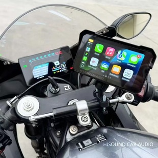 Cross-Border Exclusive 6inch Motorcycle Electric Vehicle Driving Recorder Quantum Smart Screen Carplay Cycle Smart