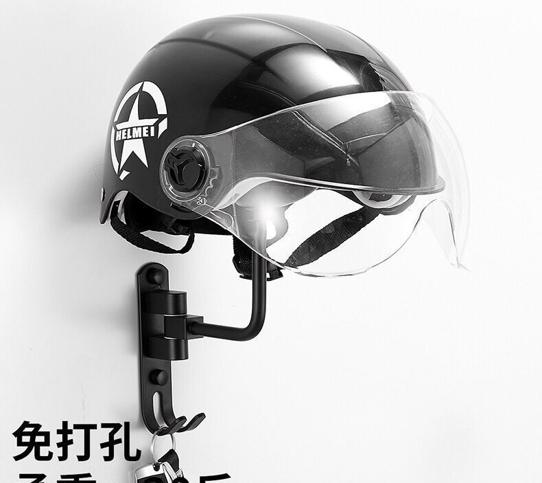 Helmet Rack Motorcycle Helmet Storage Rack Wall Mounted