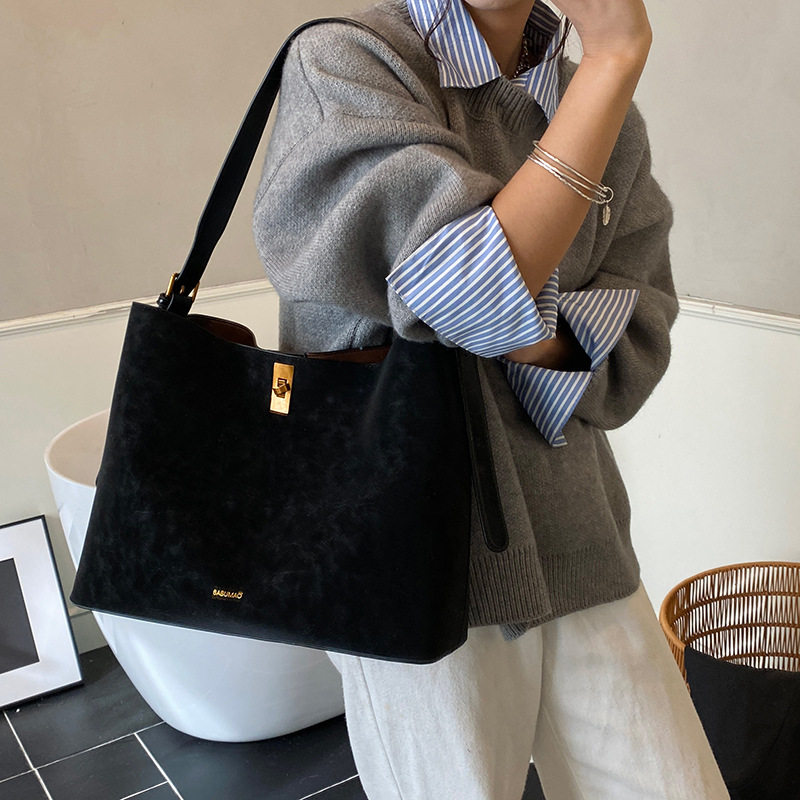 Túi tote nữ cỡ lớn đeo vai đeo chéo , chất liệu PU mềm — Cà Phê Da Báo, Da báo nâu, màu cà phê, đen chi tiết 24