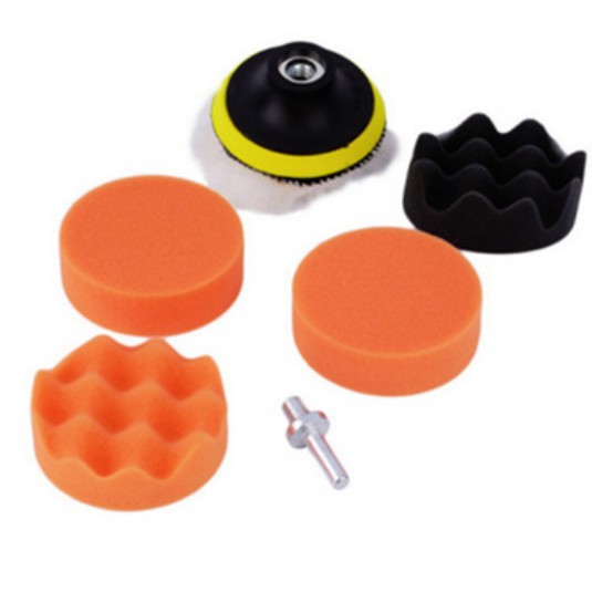 汽车美容抛光盘海绵轮角磨机打蜡还原盘抛光机海绵球3寸套装