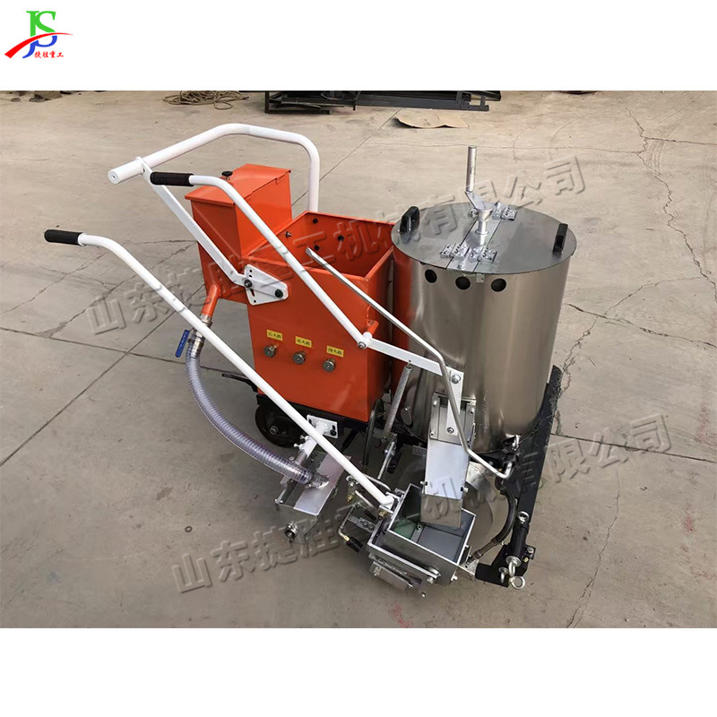 Máquina de marcado de fusión en caliente de empuje manual Máquina de marcado de carreteras pequeñas Estacionamiento comunitario Equipo de marcado de patio de la escuela