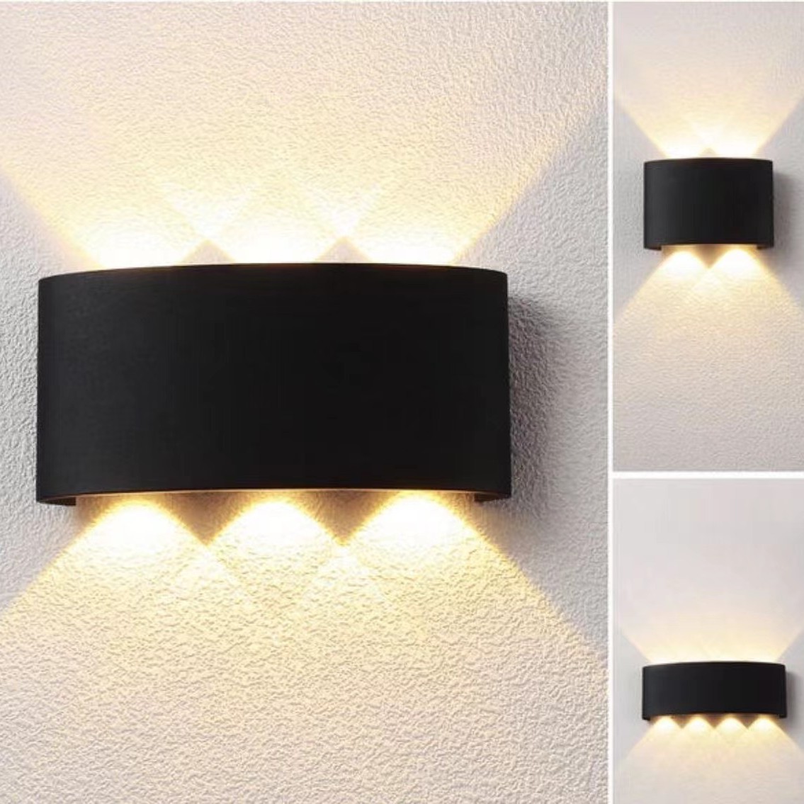 塑料款LED壁灯ABS壁灯跨境专供过道灯卧室入户门阳台庭院墙壁灯