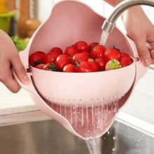 双层洗菜盆沥水篮洗水果洗菜神器菜篮厨房现代客厅创意家用水果盘