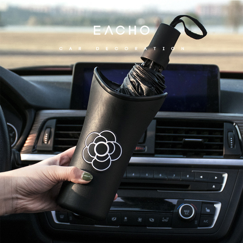 Car Umbrella Storage Bucket Front Seat Rear Hanging Umbrella Bucket Car Creative Small Trash Can Cute Storage Bucket