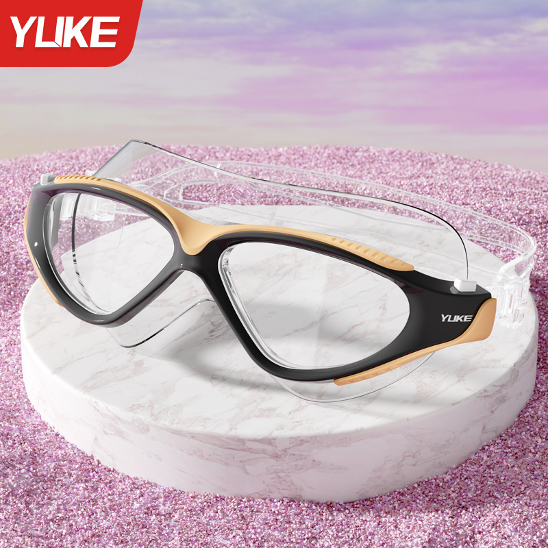 Set de Gafas de Natación de Policarbonato, Impermeable y Antiempañante