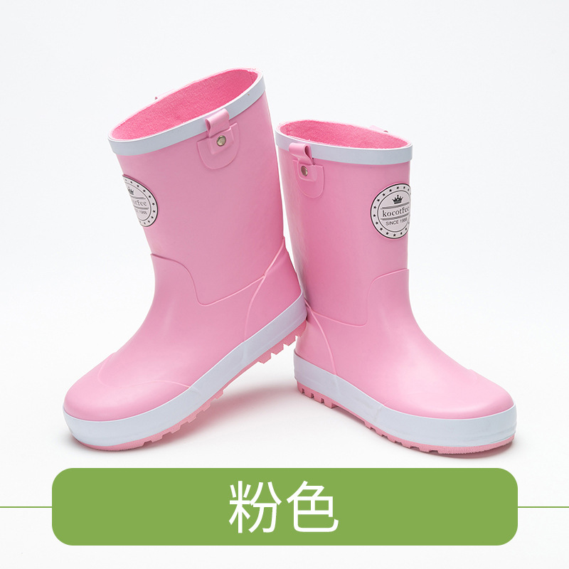 Kk Árbol Botas de lluvia para niños lindas Botas de lluvia para niños antideslizantes para estudiantes zapatos de agua especiales para niñas Princesa bebé Four Seasons Universal