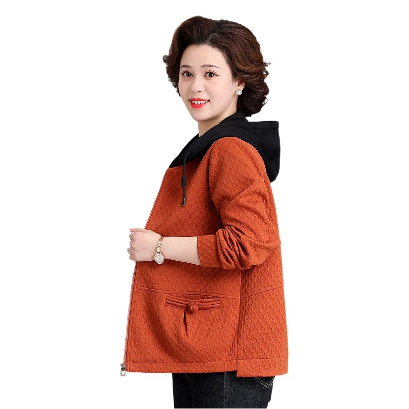 Модная весенне-осенняя куртка для мам, новинка 2025 года, повседневное женское пальто-тренч для женщин среднего возраста, осенняя одежда для женщин среднего и старшего возраста.