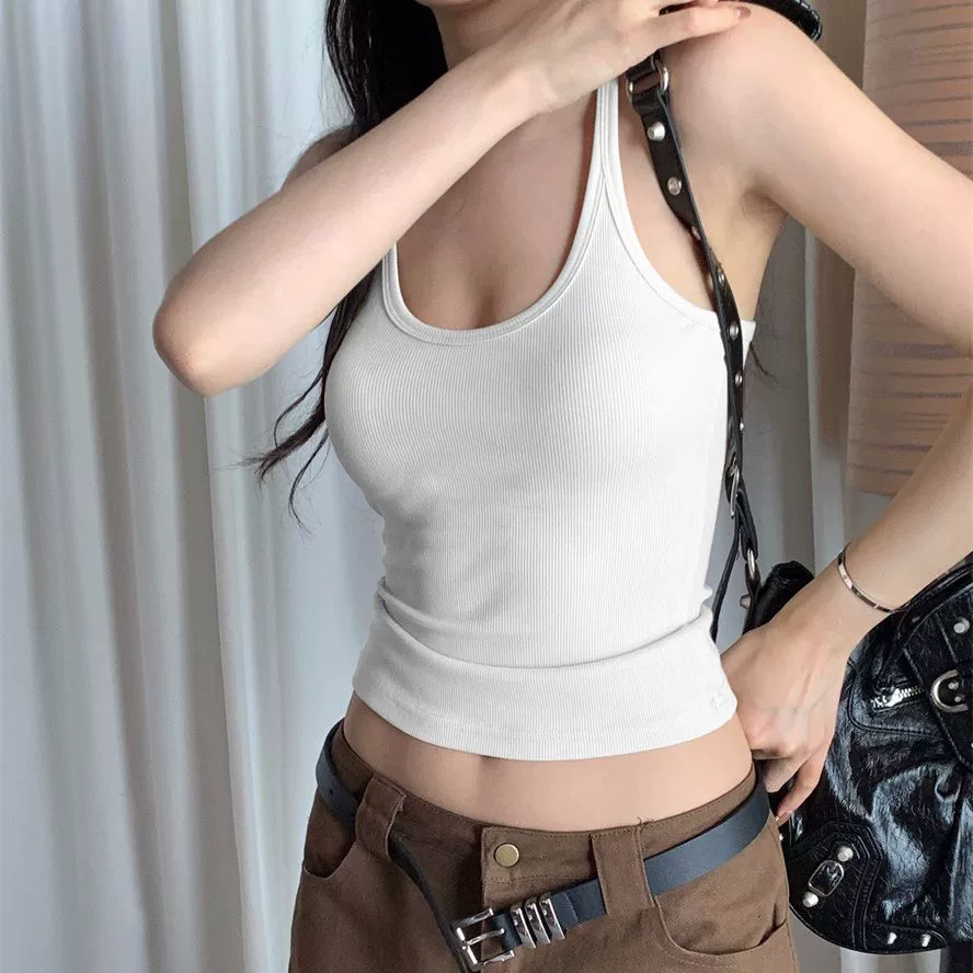 Базовая майка, белье как верхняя одежда, жилет, европейский стиль, Slim fit, без спинки
