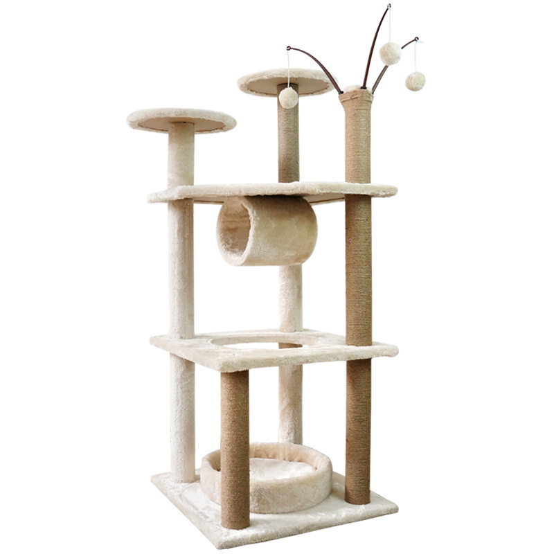 시살 고양이 등반 랙 봉제 고양이 둥지 고양이 나무 공간 캡슐 고양이 장난감 중간 크기의 고양이 랙 고양이 발톱 연삭 엔터테인먼트