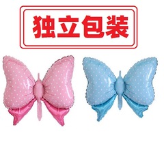 アルミ膜風船の新しい形のキャンディー色の蝶結びアルミ箔風船満月誕生日パーティー結婚式装飾風船