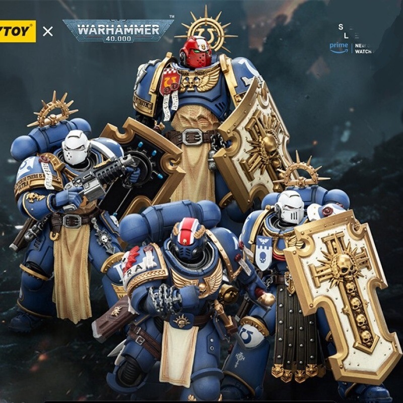 Joytoy Dark Source Warhammer 40 Secret Level Ultramarines Sword Guard Trio Titus Victory Crown Soldier