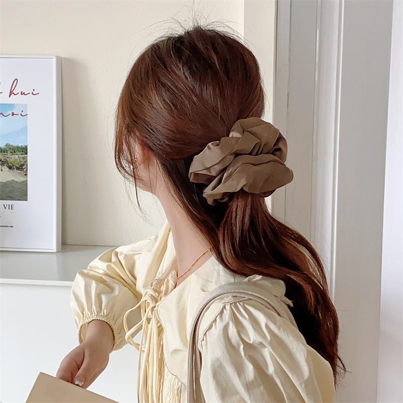 Scrunchie in raso per donna elegante elastico per acconciature_voghion.com