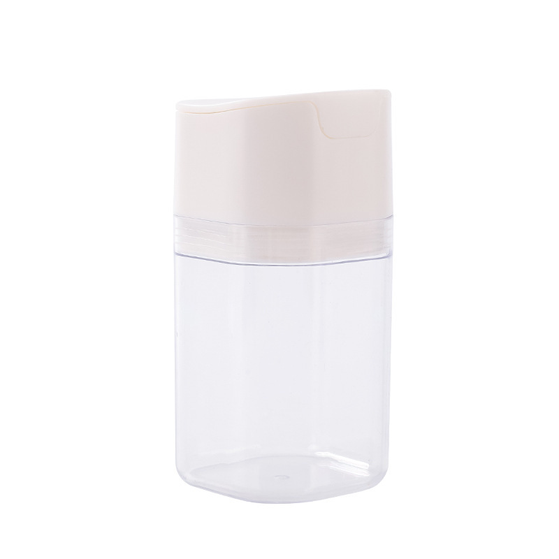 Cocina automática apósito abierto puede controlar la medición botella hogar condimento Caja Sellada frasco de sal húmeda MSG sal condimento botella