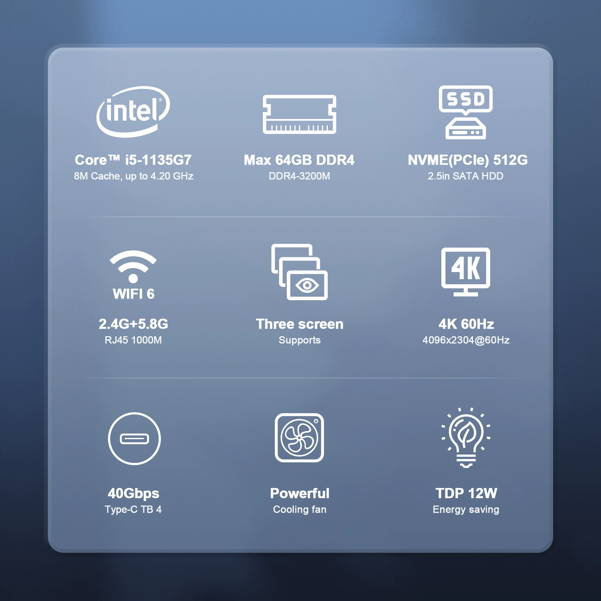 Cross-border прямой поставщик мини-консоль настольная платформа Core 1135G7 quasi-система офис