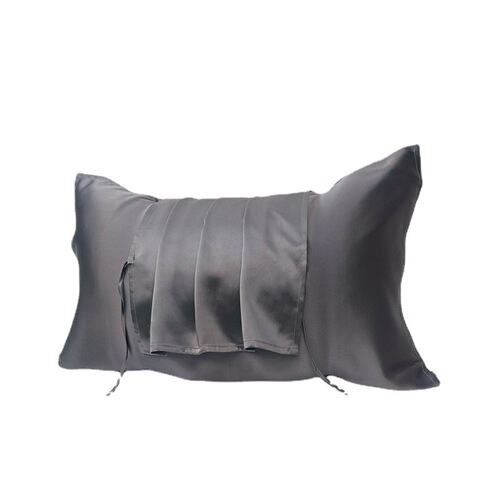 19mm heavyweight silk pillowcase solid color mulberry silk travel hotel high-end pillowcase crimping straps