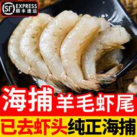 冷冻羊毛虾尾速冻海捕羊毛虾去头海虾海洋虾海鲜商用海鲜水产批发